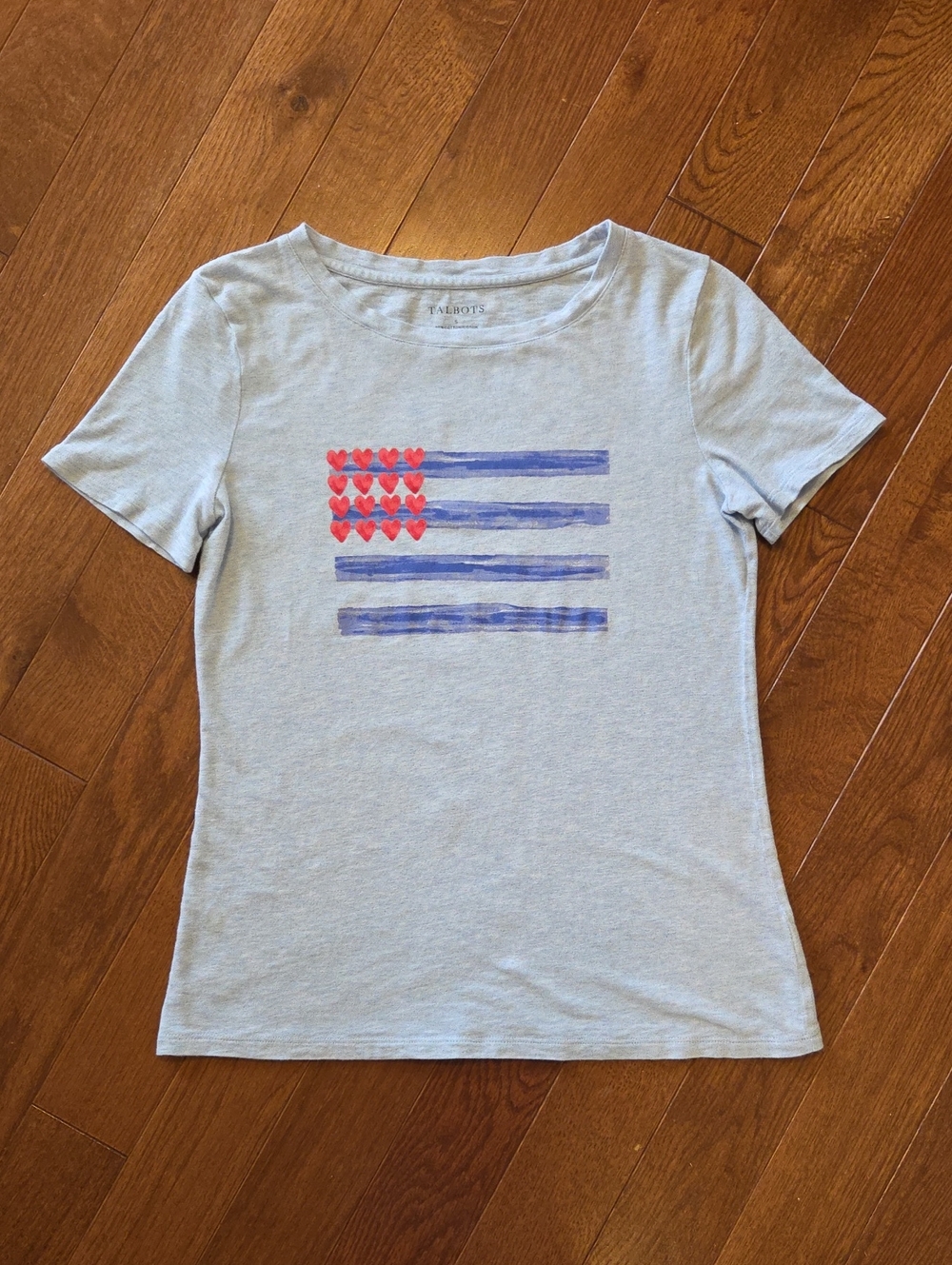 Talbots Heart & Flag Tee